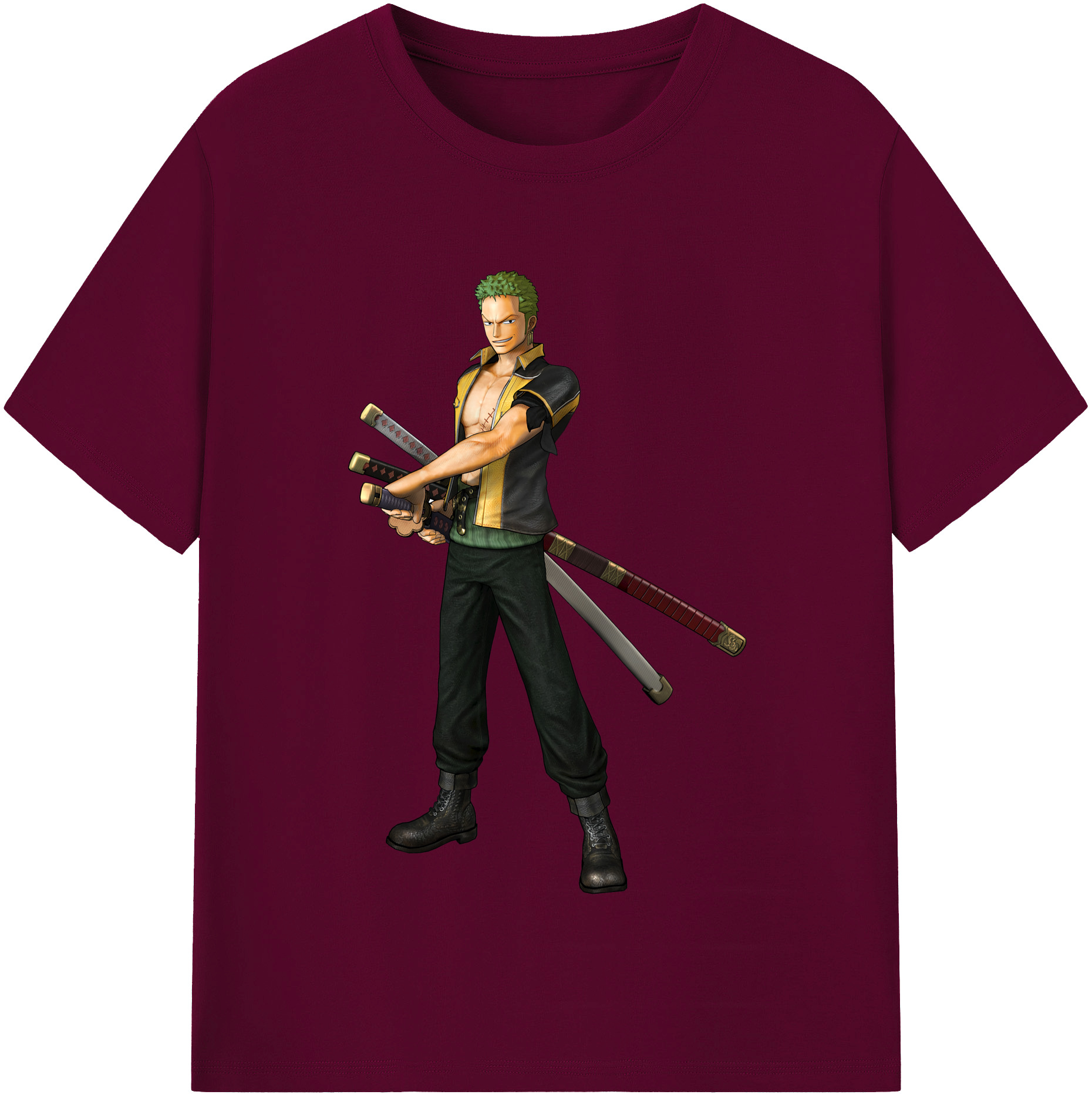 ワンピース ロロノア・ゾロ ONE PIECE Roronoa Zoro レディースカジュアルプリントTシャツ（綿100％）